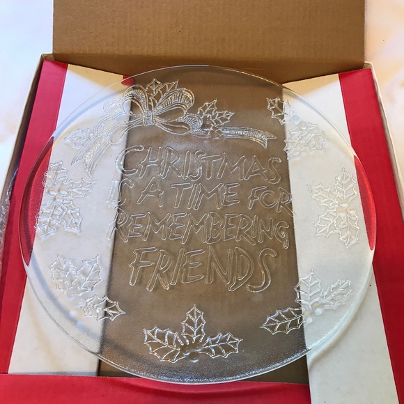 Gump’s San Francisco Other - Gump’s vintage glass Christmas Plate with box